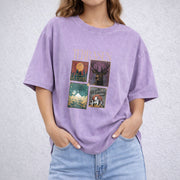 Acotar Terrasen To Whatever End vintage washed oversized T-shirt in Purple