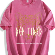 Coffee Tiger Vintage Washed T-Shirt in Red