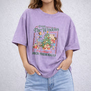 From The Windows To The Walls I'm About To Deck These vintage washed oversized T-shirt in Purple