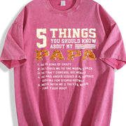 5 Things You Should Know About My Papa Vintage Washed T-Shirt in Red
