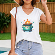 This Little Light of Mine Women's Color Cotton Tank Top in White