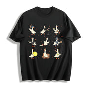 Silly Goose Softball Cotton T-Shirt in Black