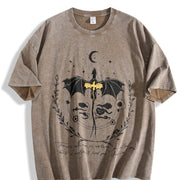 Basgiath War College Vintage Washed T-Shirt in Brown