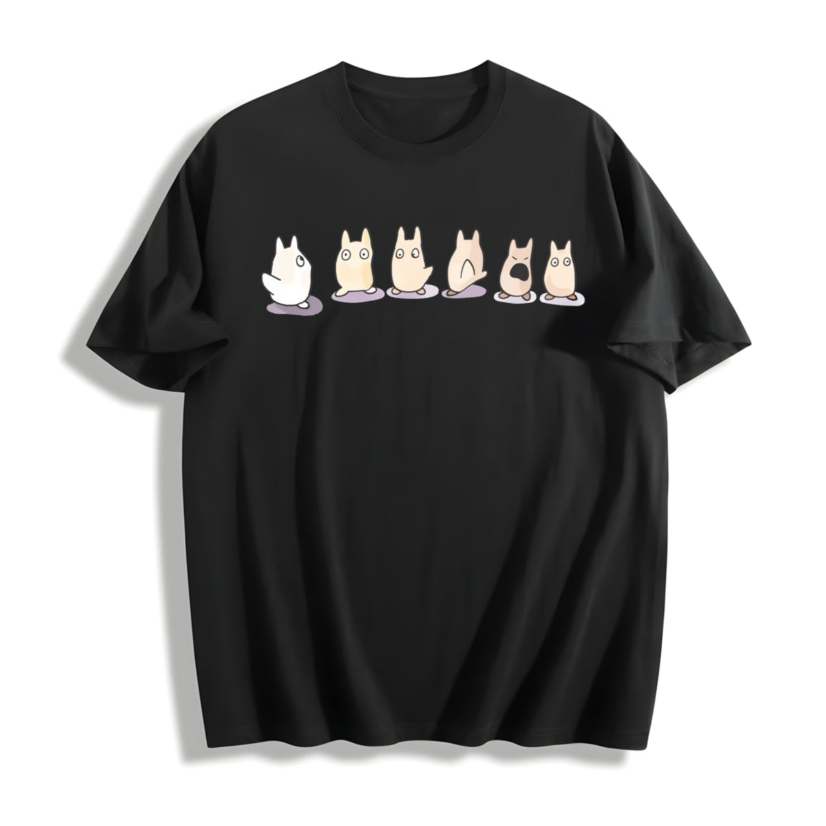 My Neighbor Totoro Cotton T-Shirt in Black