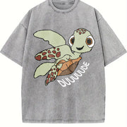 Squirt Tahirt Finding Nemo Vintage Washed T-Shirt in Gray