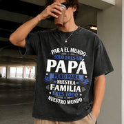 Father’s Day for Dad Vintage Washed T-Shirt in Black