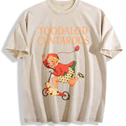 Toodaloo Cuntaroos Vintage Washed T-Shirt in Beige