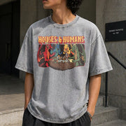 Houses and Humans Dnd Vintage Washed T-Shirt in Gray
