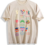 ✊🏾 Big-fan-of-human-rights Abolish Ice Vintage Washed T-Shirt in Beige