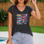 From the 80S and 90S Raised Me. Regular Women's Color Cotton Tank Top in Gray