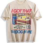 I Have a Dog in My Bones Vintage Washed T-Shirt in Beige
