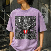 Studio Ghibli Forest Spirit Ghibli Vintage Washed T-Shirt in Purple