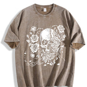 Grunge Urban Explorer Statement for the Coastal Vintage Washed T-Shirt in Brown