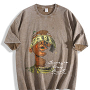 Luxury in Every Breath Vintage Washed T-Shirt in Brown