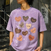 Celebrating Black History -Adults Vintage Washed T-Shirt in Purple