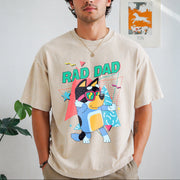 Rad Dad Rad Like Dad Vintage Washed T-Shirt in Beige