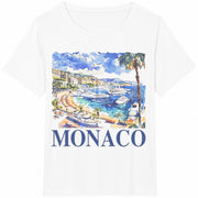 Monaco Harbor Cotton T-Shirt in White
