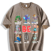 I Still Read Children's Books Teacher Vintage Washed T-Shirt in Brown