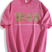 Custom Princess Girly Girls Trip Love Vintage Washed T-Shirt in Red