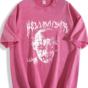 Hellraiser Horror Tank Vintage Washed T-Shirt in Red