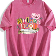 ✊🏾 Mom's MotherHood Vintage Washed T-Shirt in Red