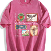 Throne of Glass TOG Book Stamps Terrasen Fantastic Reader Vintage Washed T-Shirt in Red
