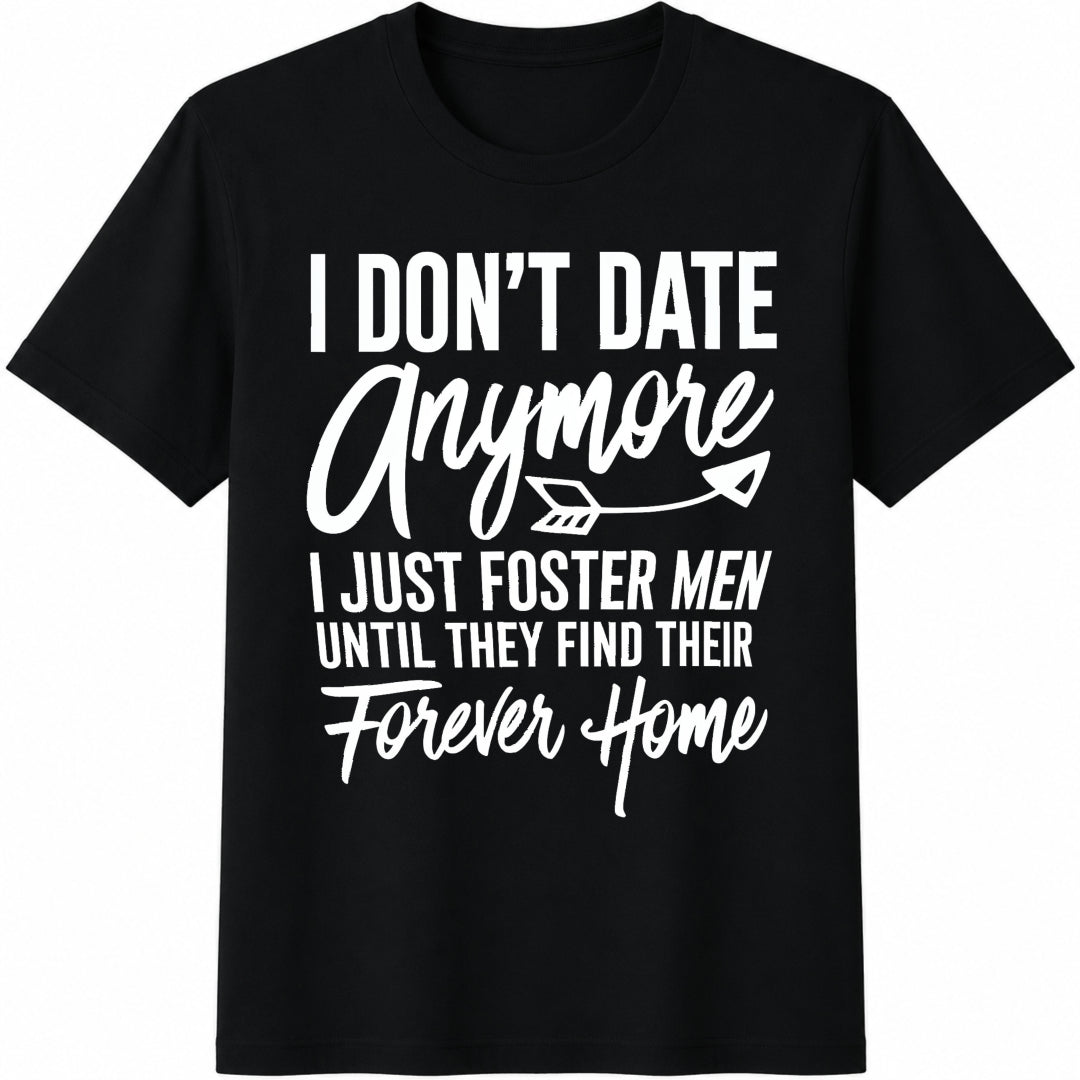 Single Woman I Foster Cotton T-Shirt in Black