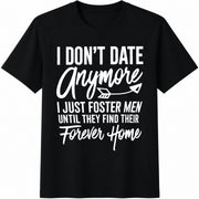 Single Woman I Foster Cotton T-Shirt in Black
