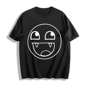 Epic Face Vampire Y2K Goth Emo Scene Tapout Affliction Cotton T-Shirt in Black