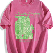 Alocasia Baginda Dragon Scale Vintage Washed T-Shirt in Red