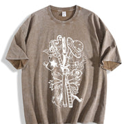 Good Girls Turn Bad Vintage Washed T-Shirt in Brown