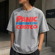 Panic at the Costco Vintage Washed T-Shirt in Gray
