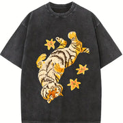 Shinsley Batik Brand Vintage Washed T-Shirt in Black