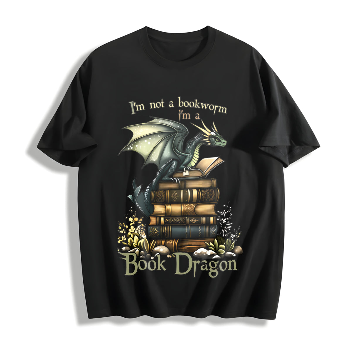 Short-sleeve for Seasons Cotton T-Shirt in Black