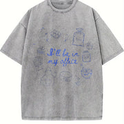 Baker for Cooking for Baking Moms Vintage Washed T-Shirt in Gray