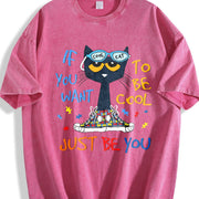 Be If You Want Vintage Washed T-Shirt in Red