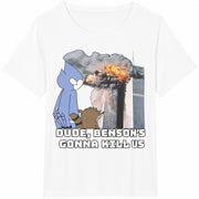 Benson's Gonna Kill Us Cotton T-Shirt in White
