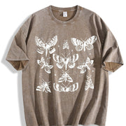 ® Butterfly 90s Retro Y2k Gardening Vintage Washed T-Shirt in Brown