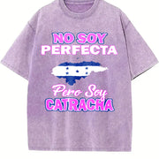 Catrachas Honduras Flag Honduras vintage washed oversized T-shirt in Purple