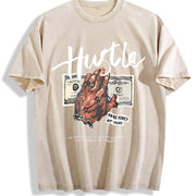 Made from Pure Vintage Washed T-Shirt in Beige