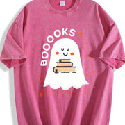 Booooks Ghost Books Vintage Washed T-Shirt in Red
