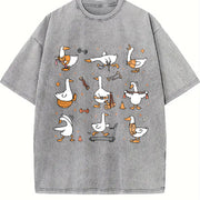 Silly Goose Physical Therapy Vintage Washed T-Shirt in Gray
