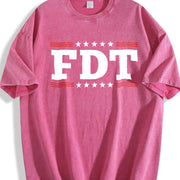 F*ck Trump Anti-Trump Anti Maga vintage washed oversized T-shirt in Red