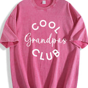 Grandpas Club Father's Day Vintage Washed T-Shirt in Red