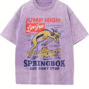 Springbok Western 90s Vintage Washed T-Shirt in Purple