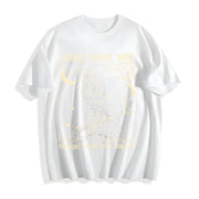 Crows Before Bros Nighttime Crow Cotton T-Shirt in White