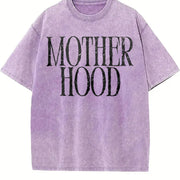 Mother Hood Mama Vintage Washed T-Shirt in Purple