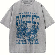 Retro I'm from the 1900s Vintage Washed T-Shirt in Gray