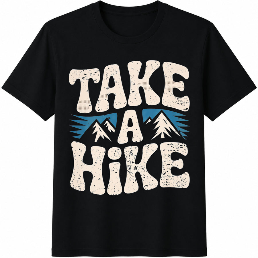 Take a Hike Cotton T-Shirt in Black