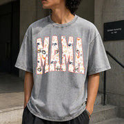Farm Mama Country Mom Vintage Washed T-Shirt in Gray